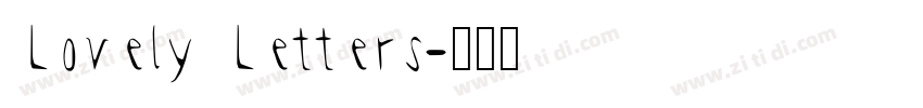 Lovely Letters字体转换